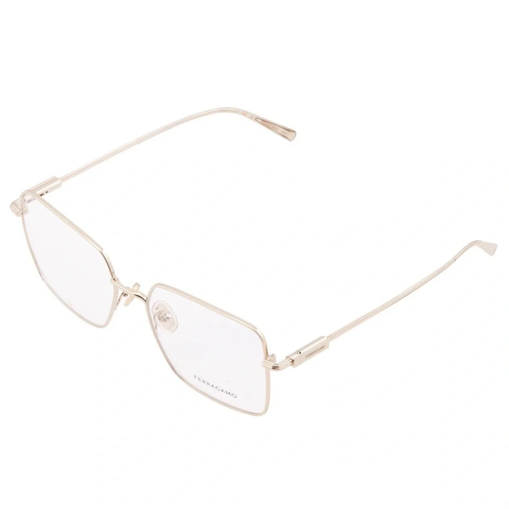 Salvatore Ferragamo Women's Gold Square Glasses